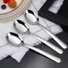 Low price customized high quality stainless steel round handle spoon