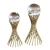 Import Luxury crystal ball accessories home/wedding/mall decorations iron and glass material from China