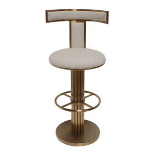 Luxury Design High Back Rotating Golden Barber Chair