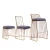 Import Luxury design industrial gold stainless steel tube wire frame high bar dining chair with fabric seat from China