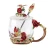 Import Luxury Enamel Coffee Mug  Rhinestones Decorated butterfly Design Drinking Glass Cups from China