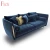 Import Luxury Fabric Quilted Argyle Sofa Living Room Home Furniture Sets 3-seater Velvet Cushion Couch Metal Mirror Armside from China
