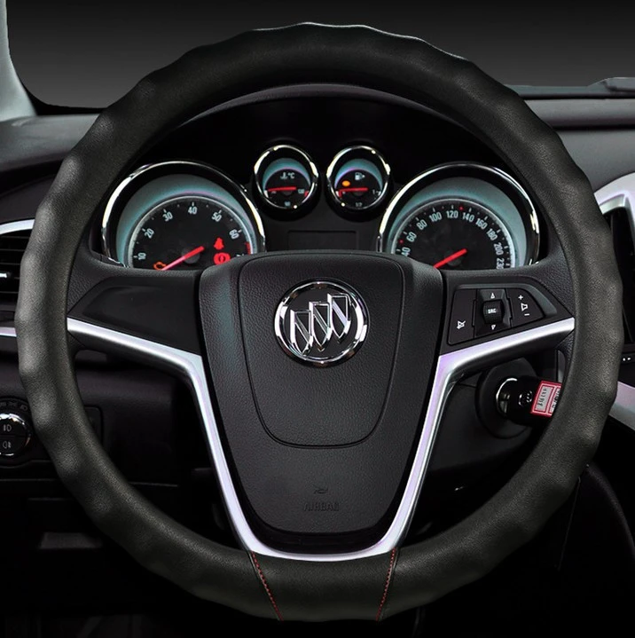 Luxury Leather Universal Non-slip Car Steering Wheel Cover