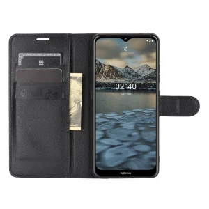 Luxury Mobile Phone Stand Wallet Card Case Flip Cover Pu Leather For Nokia 2.4 Cases