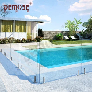luxury outdoor durable swimming pool fencing with glass fitting accessories on sale