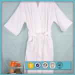 Luxury Unisex 100% Cotton Hotel Spa Terry Towel Bathrobe White