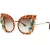 Import Luxury Womens Oversized Cat Eye Rhinestones Sunglasses Flat Mirror Metal Frame Glasses from China