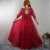 Import LZF093 Plus Size Dresses Custom Design Beading Red Evening Dresses With Long Sleeve from China