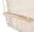 Import Macrame cotton Hammock Chair with Armrests  Comfortable Outdoor Hanging Chair Polycotton Fabric with Hardwood Spreader Bar 300-P from China