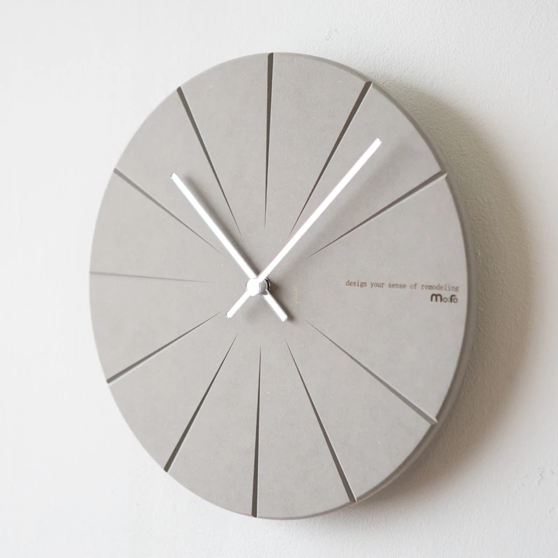Mandelda Professional Designer Wall Clocks OEM/ODM Modern Creative Forescolor Eco-friendly Wooden Quartz Clock,Mirror Hands