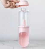 Manufacture hot pink/blue/white pet water travel bottle,  pet drinking cups travel 360ml dog water bottle