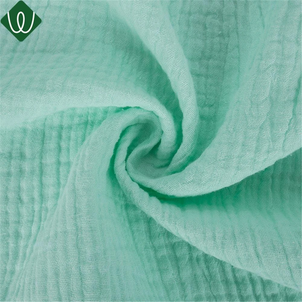 Manufacture Supply High Quality Double Layers Organic Cotton Gauze Fabric