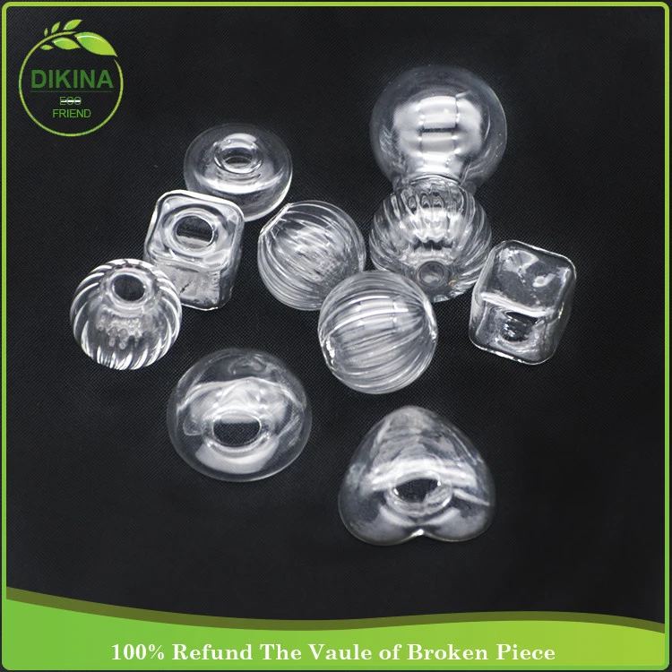 many 15mm 16mm 20mm 25mm 30mm Clear Glass Cover, half glass globe bubble, DIY hanging clear hollow glass ball for making jewelry