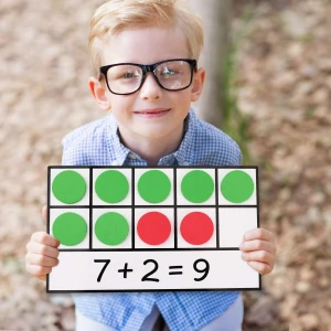 Math Counters for Kids, Math Games for Kindergarten  Magnetic Ten-Frame Set Math Manipulatives for Elementary