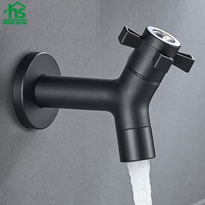 Matt Black Stainless Steel Wall Mounted Single Cold Faucet with Hand Spray  Bidet for Bathroom