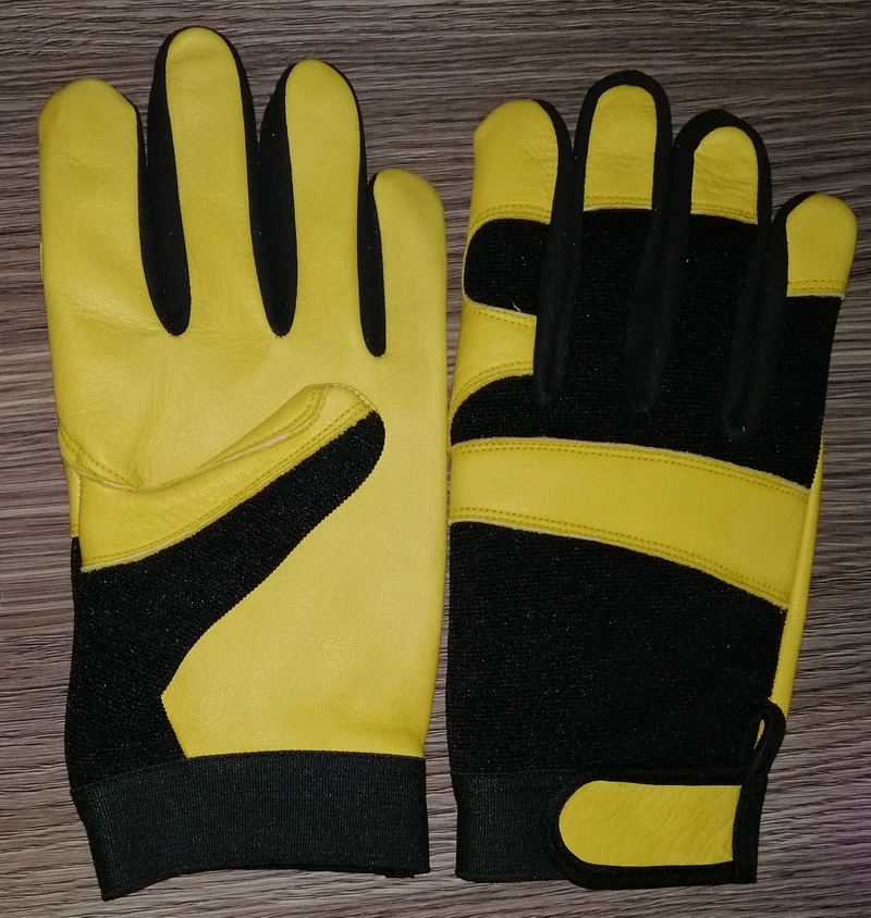 Mechanic Safety Gloves / Deerskin Mechanic Gloves / Goatskin Mechanic Leather Gloves By Medexo