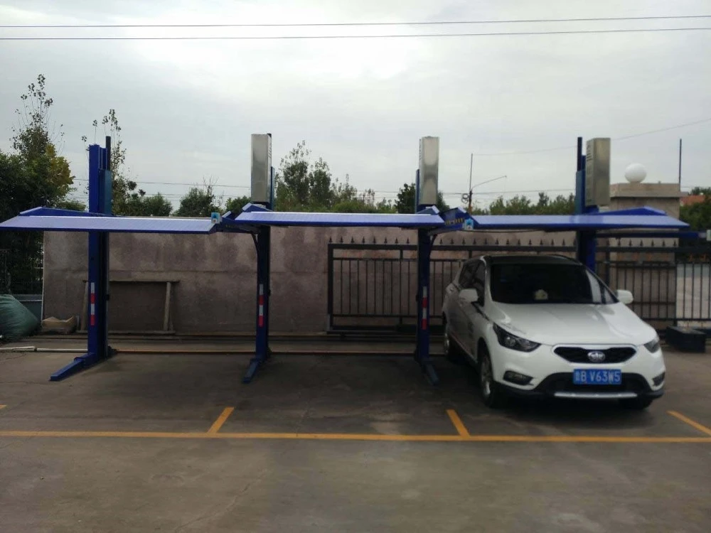 Mechanical Auto Park Equipment 2.1m Vertical Two Levels Car Parking Lift For Car