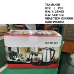 Meiwang factory hot sale drop shipping in stock tea pot set electric kettle with tray