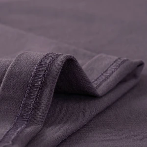 men ladies shirt 250gms t shirt 100% cotton t-shirt Morandi purple color pure cotton sweat blank o-neck premium t-shirts