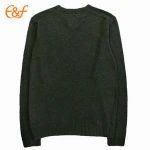 Mens Knit Round Neck Pullover Plain Sweater