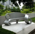 metal craft cast bronze Hand chair sculpture