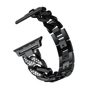 metal watch strap chain bracelet diamond  luxury apple watch band for apple watch serie 4