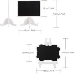 Mini Chalkboard Label Signs 16 Pack Small Framed Easel Stand Wooden Blackboard for Buffet Food Signs Table Number and Wedding