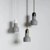 Minimalism Suspension Luminaire Design Led Nordic Linear Pendant Light Modern Decorative Lighting Chandeliers Concrete 220V 60