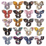MINIYU Wholesale 20Colours Satin Ribbon Elastic Hair Bands Woman Pearls Rabbit Bow Ponytail Holder Scrunchies Hair Accessories