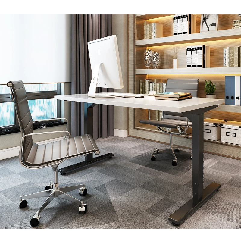 Mobile Phone Control Electric Adjustable Desk Office Table  Adjustable Height Standing Computer Desk