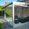 Modern 3*6M Backyard Garden Pergola With Glass Sliding Door