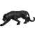 Import Modern Abstract Black Panther Sculpture Geometric Resin Leopard Statue from China