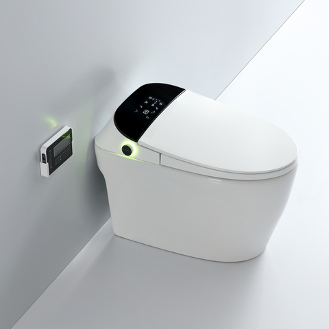 Modern automatic bidet toilet one piece intelligent roughing-in soft closing cover auto flushing smart toilet