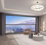 Modern Double Glazed Tempered Glass Skylight Smart Electric Aluminum Lifting Window Heat Insulation Custom Graphic Design