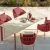 Import modern furniture outdoor 2024 leisure aluminum alloy teak wood from China