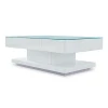 Modern High Gloss Glass Top Smart Modern Coffee Table For Living Room tea table