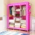 Import Modern home storage folding bedroom wardrobe thicken non woven wardrobe from China