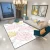 Import Modern Simple Natural Design custom European Style  Velvet Crystal Printed anti-slip Carpet for Living Room from China