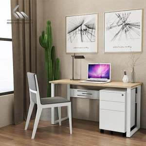 Modern steel office desk escritorio simple commercial metal table furniture for home office