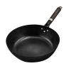 Modern Style Kitchen Round Non Coating Wok Cast Iron Skillet Iron Frying Pan