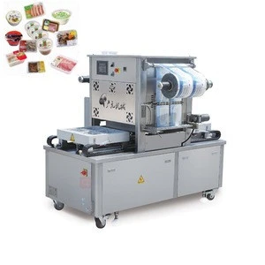 Modified Atmosphere Packaging Lamb Pieces Beef Cuts Food Tray Sealing Machine With N2 Co2 O2 Mixed Gas Filled