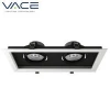 Modular led recessed 2 lamps 2*9W LED lighting adjustable twin Grille downlight