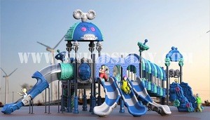 Multi-Function Plastic Games Adventure Children&#39;s Play set Outdoor Playground Equipment