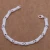 Import Multi-style 925 silver fashion jewelry silver plated chain bracelet from China