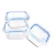 Import Multifunctional storage meal prep bpa free glass food container plastic lid with high quality from China