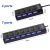 Import Multifunctional use power hp switch adapter 4/7 multi-port extender USB hub 3.0 with PC switch from China