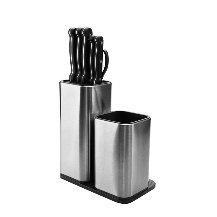 Multipurpose stainless steel Knife Holder with kitchen knife set and cutting board Kitchen Chef Cutlery