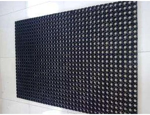 Nanjing Bonzer black color commercial grade pyramid rubber flooring