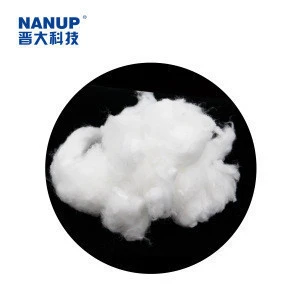 Nano Silver Ion Antibacterial virgin polyester staple fiber for cotton textile fabric