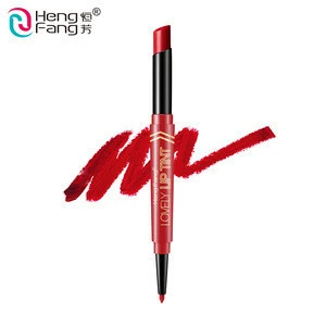 Natural Color Matte Brand Waterproof Professional High Pigment Double End Lipstick Pencil